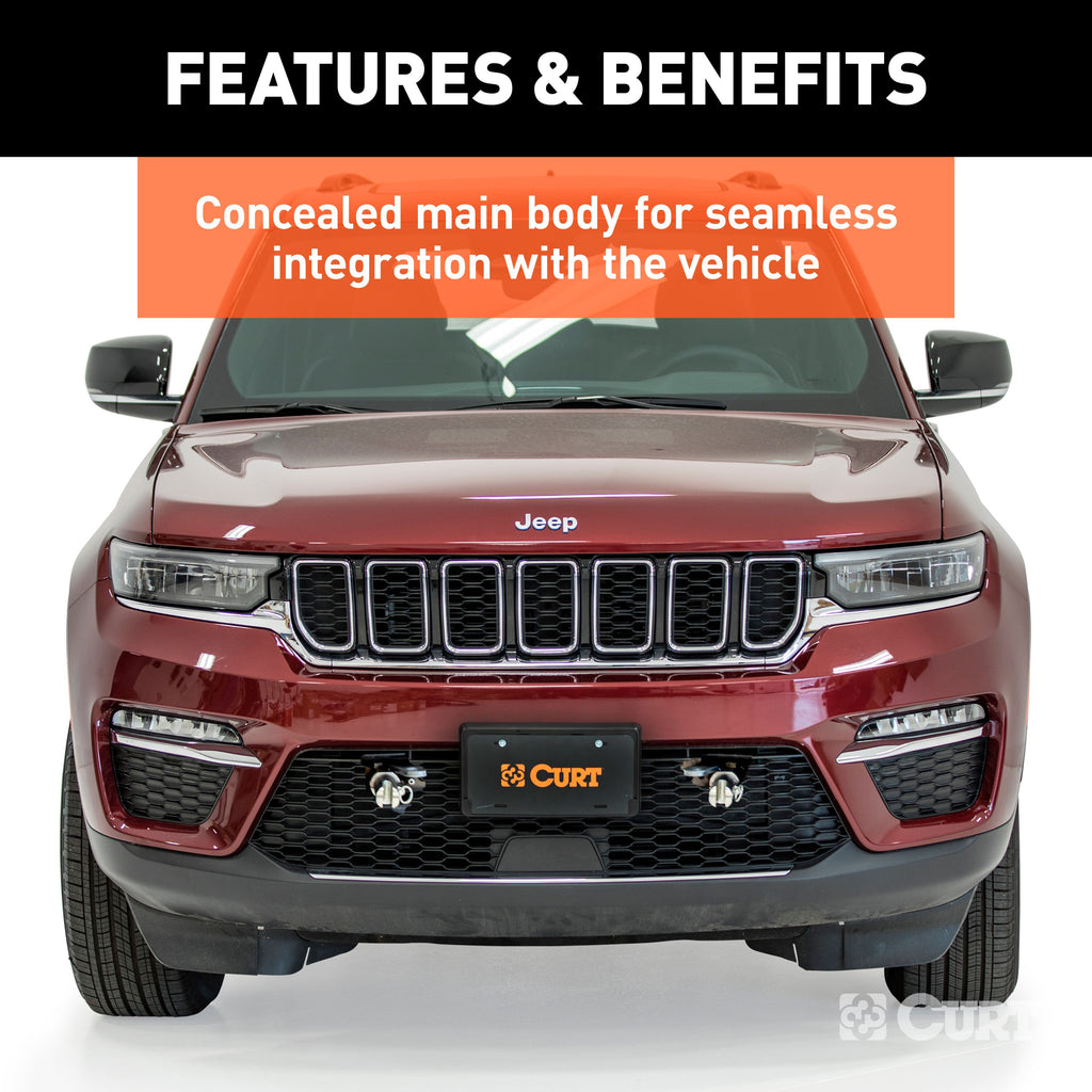 CURT 70153 Custom Tow Bar Base Plate, Fits Select Jeep Grand Cherokee