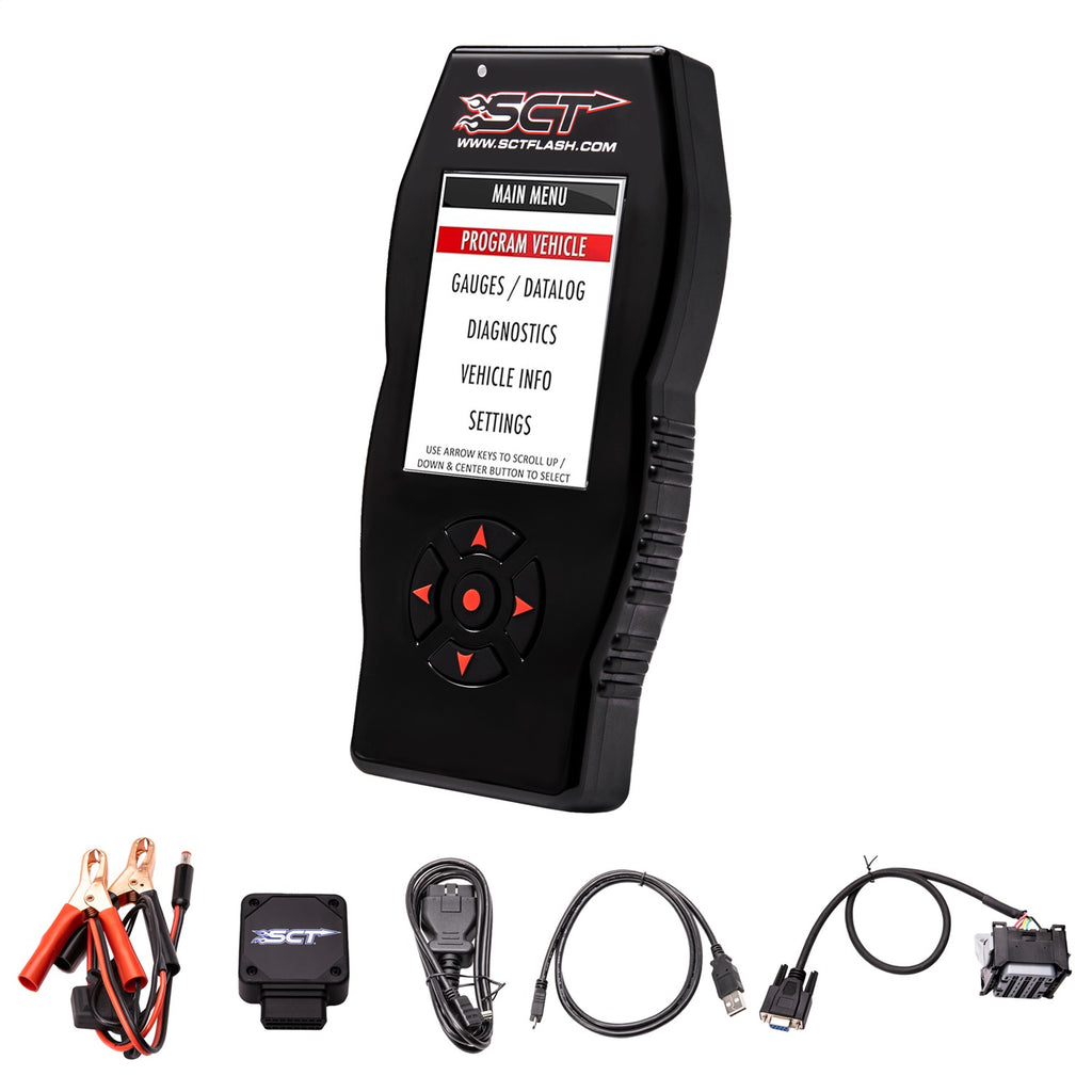 SCT Performance 7015PD-B X4 Programmer and Unlock Cable for Select Ford F-250 Super Duty, Ford F-350 Super Duty, Ford F-450 Super Duty, Ford F-550 Super Duty