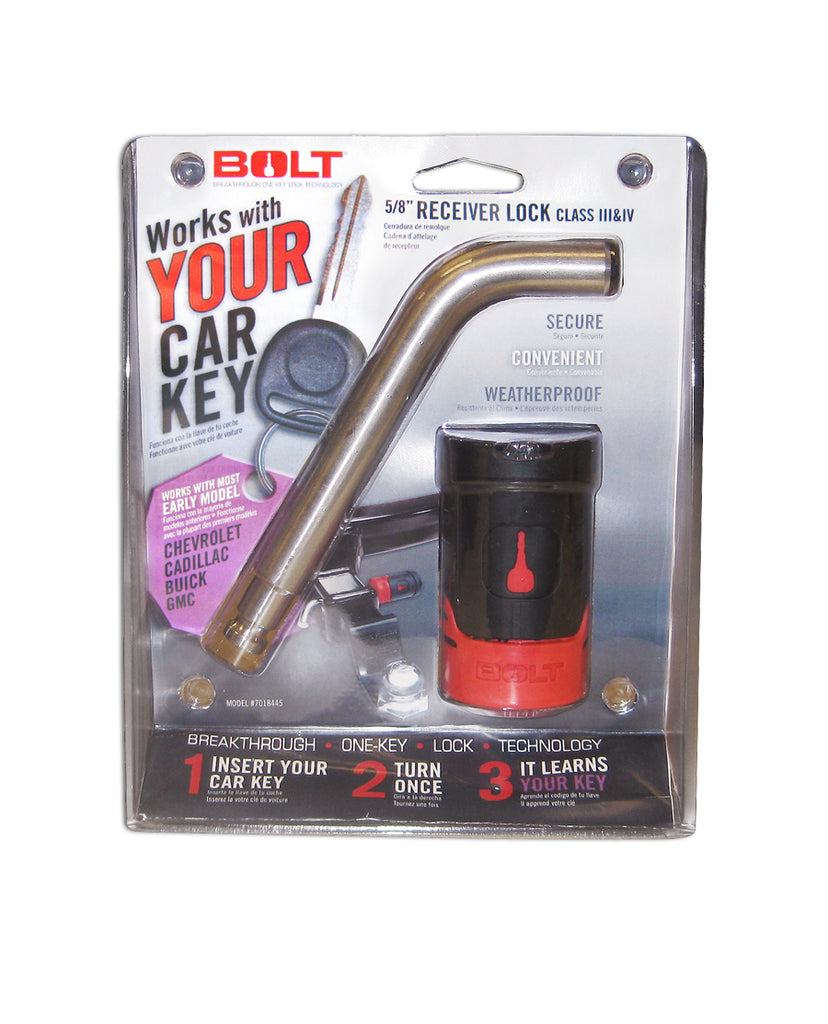 BOLT 7018445 5/8IN. RECEIVER LOCK GM EARLY MODEL for Select Buick Century, Buick LeSabre, Buick Park Avenue, Buick Rainier, Buick Regal, Buick Rendezvous, Buick Riviera, Buick Skylark, Buick Terraza, Cadillac CTS, Cadillac DeVille, Cadillac Escalade,