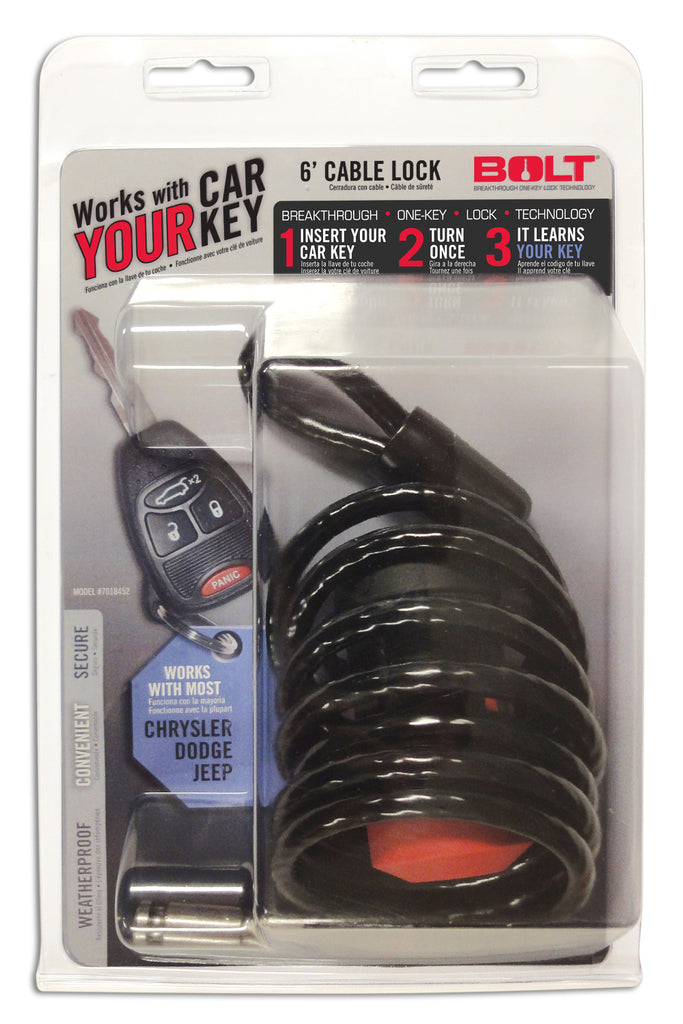 BOLT 7018452 6FT. CABLE LOCK CHRYSLER/DODGE/JEEP