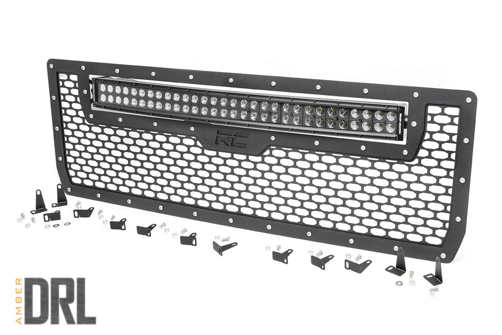 Rough Country 70190BDA Mesh Grille w/LED for Select GMC Sierra
