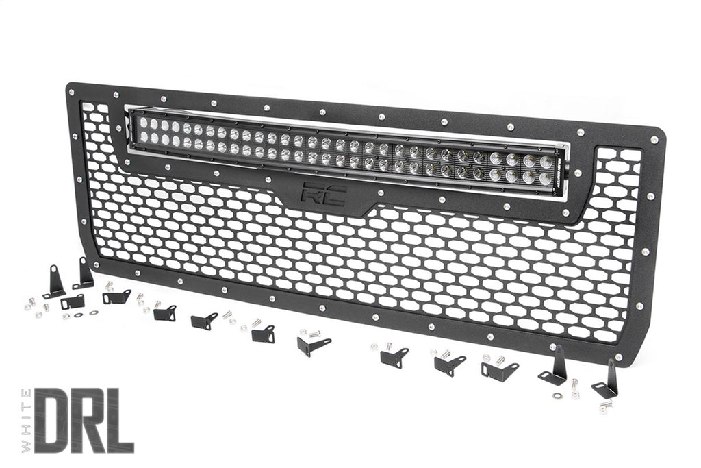 Rough Country 70190DRL Mesh Grille w/LED for Select GMC Sierra