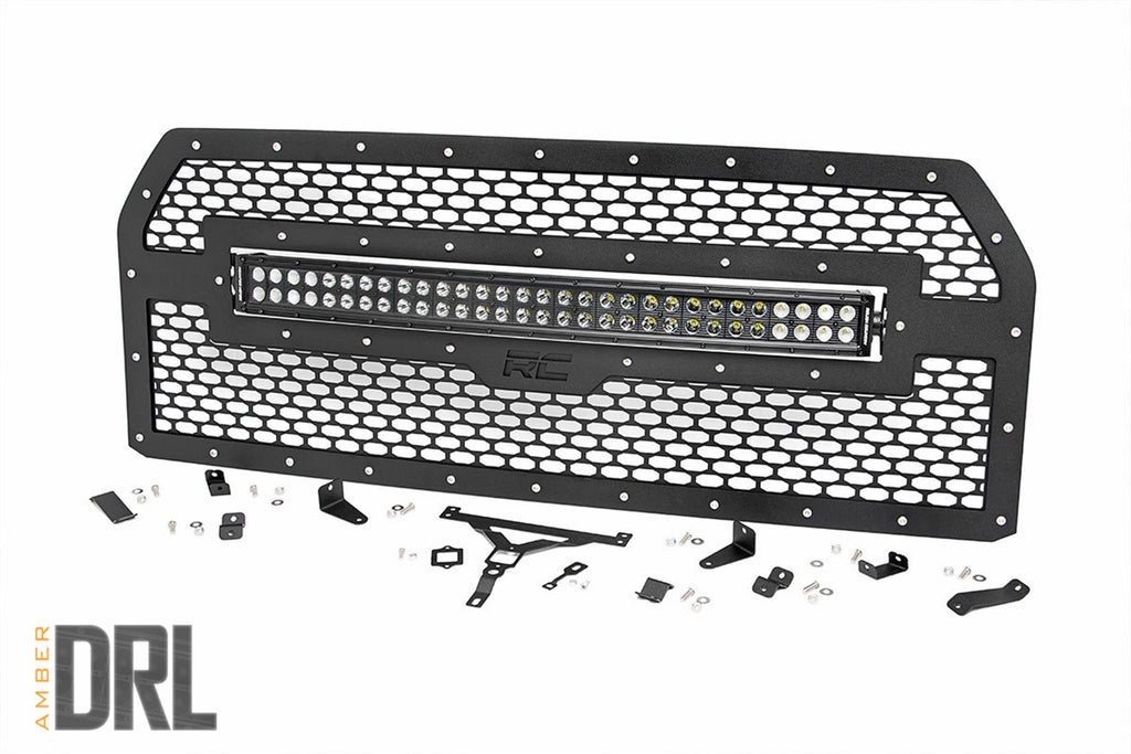 Rough Country 70193BDA Mesh Grille w/LED for Select Ford F-150