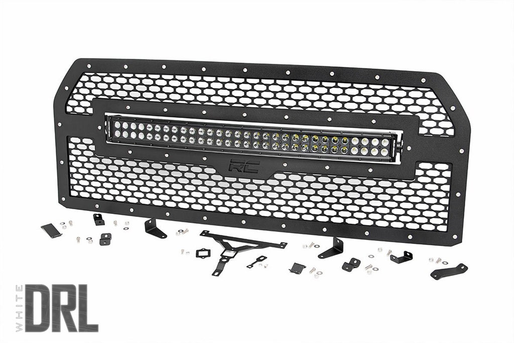 Rough Country 70193DRL Mesh Grille w/LED for Select Ford F-150