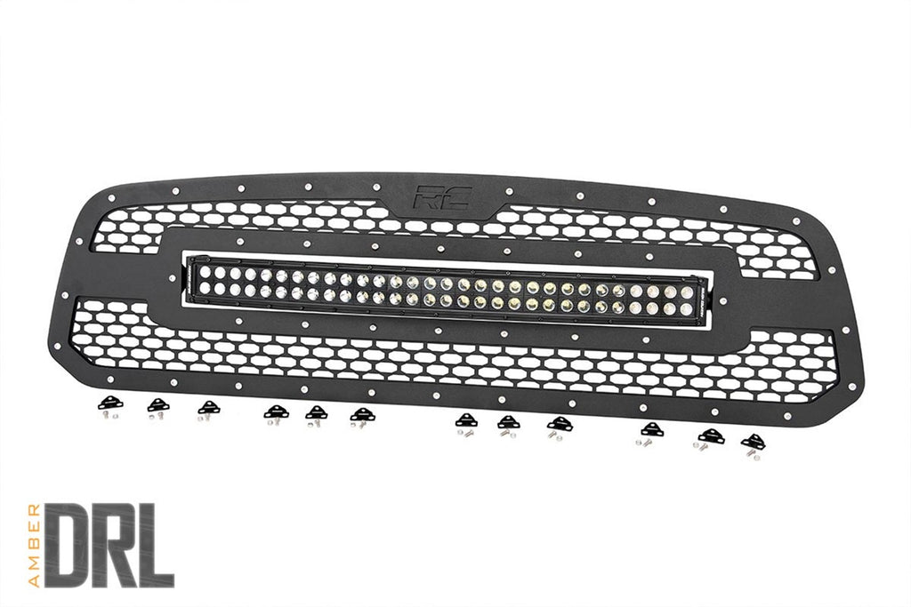 Rough Country 70199BDA Mesh Grille w/LED for Select Ram 1500, Ram Classic