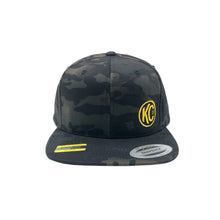 Load image into Gallery viewer, KC HiLiTES 70212 KC Black Baseball Cap With Yellow Logo - Snap Back