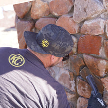 Load image into Gallery viewer, KC HiLiTES 70212 KC Black Baseball Cap With Yellow Logo - Snap Back