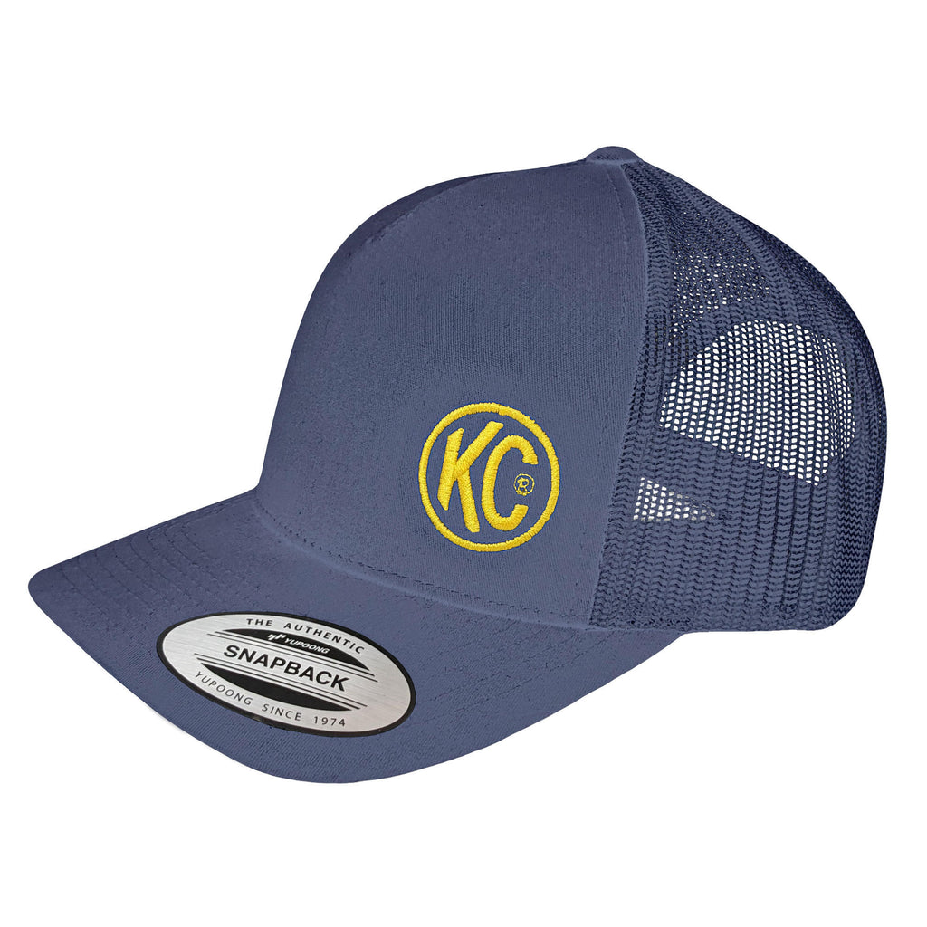 KC HiLiTES 70214 KC Hat Curved Trucker Navy One Size Fits Most