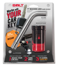Load image into Gallery viewer, BOLT 7023583 5/8IN. RECEIVER LOCK NISSAN for Select Chevrolet City Express, Nissan 350Z, Nissan ARIYA, Nissan Altima, Nissan Armada, Nissan Cube, Nissan Frontier, Nissan Juke, Nissan LEAF, Nissan Maxima, Nissan Murano, Nissan NV1500, Nissan NV200, Nissan