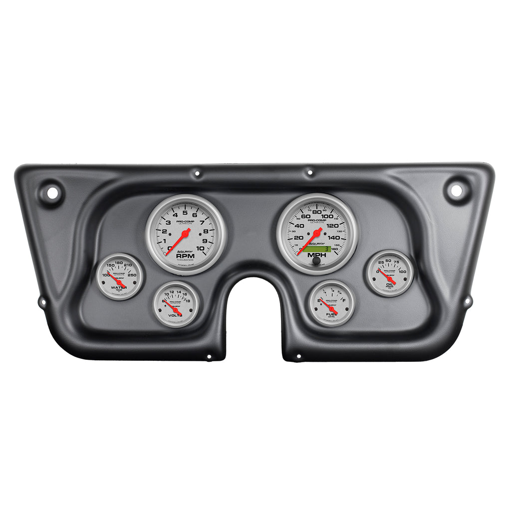 AutoMeter 7032-UL DIR FIT DSH KT, CHEVY TRK C/K/K5/SUBRBN 67-72, TACH/MPH/FUEL/OILP/WTMP/VOLT, UL