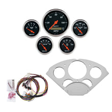 Load image into Gallery viewer, AutoMeter 7033-DB DIRECT FIT DASH KIT, CHEVY CAR 55-56, MPH/FUEL/OILP/WTMP/BAT, DB