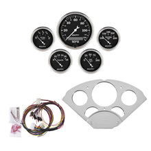 Load image into Gallery viewer, AutoMeter 7033-OTB DIRECT FIT DASH KIT, CHEVY CAR 55-56, MPH/FUEL/OILP/WTMP/BAT, OTB