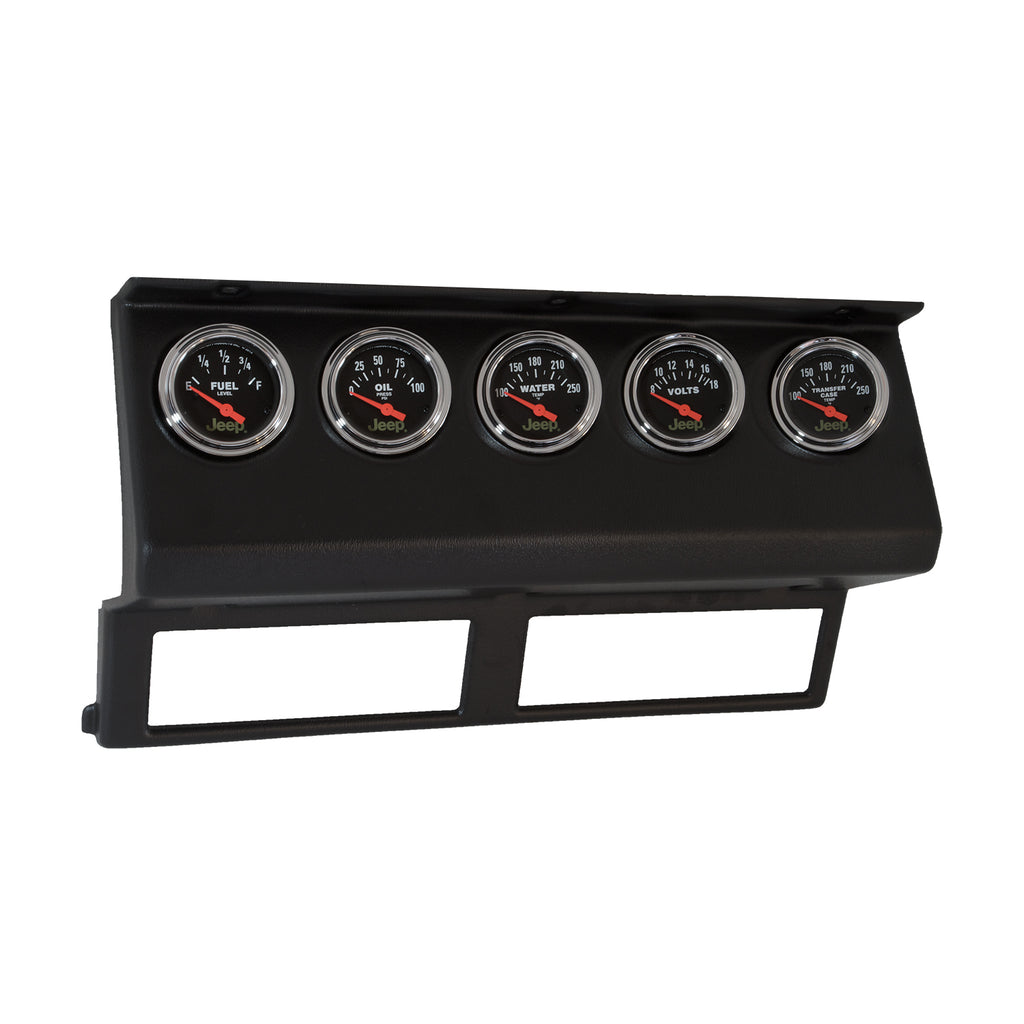 AutoMeter 7040 DIR FIT DSH KT, WRANGLER (YJ) 87-96, TACH/MPH/FUEL/OILP/WTMP/VOLT/TRANS, JEEP for Select Jeep Wrangler