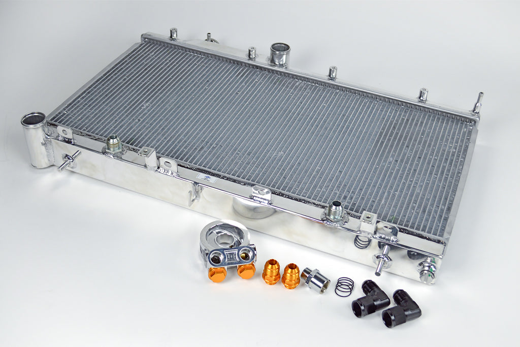 CSF Cooling - Racing & High Performance Division 7042O 08-14 Subaru WRX & STI w/ built-in Oil Cooler All-Aluminum Radiator for Select Subaru Crosstrek, Subaru Forester, Subaru Impreza, Subaru Legacy, Subaru Outback, Subaru WRX, Subaru WRX STI