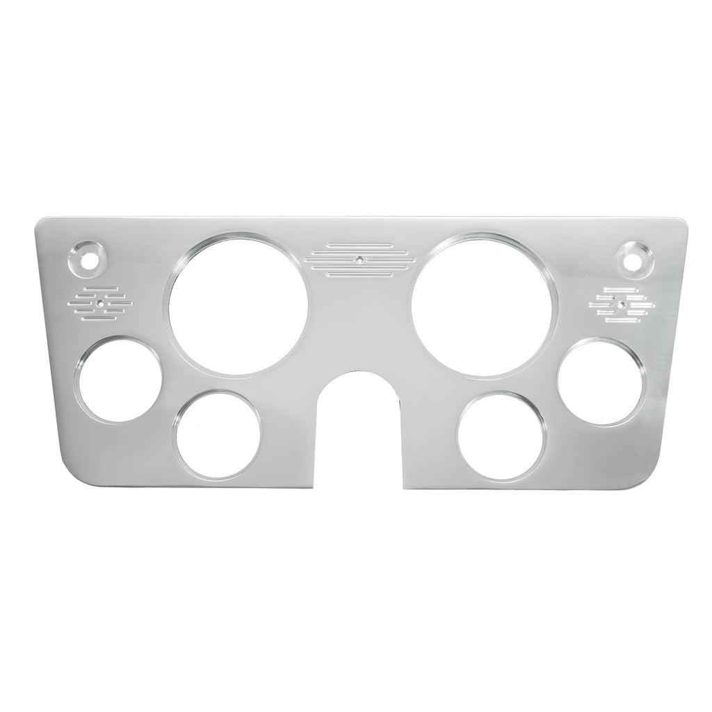 AutoMeter 7045 DASH PANEL, CHEVY TRUCK 67-72, 2 X 5", 4 X 2-5/8", BILLET for Select Chevrolet Blazer, Chevrolet Brookwood, Chevrolet C10 Pickup, Chevrolet C10 Suburban, Chevrolet C20 Pickup, Chevrolet C20 Suburban, Chevrolet C30 Pickup, Chevrolet K10