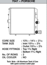 Load image into Gallery viewer, CSF Cooling - Racing &amp; High Performance Division 7047 Porsche 997 911 / GT3 / 987 Boxster / Cayman (Left) All-Aluminum Radiator for Select Porsche 911, Porsche Boxster, Porsche Cayman