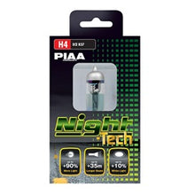 Load image into Gallery viewer, PIAA 70485 H4/9003/HB2 Night-Tech Replacement Bulb for Select Aprilia Dorsoduro 1200, Aprilia Dorsoduro 750 ABS, Aprilia ETV Caponord, Aprilia RSV Mille, Aprilia RSV Mille R, Aprilia RSV Mille R Haga, Aprilia RSV Mille SP, Aprilia RXV 450, Aprilia RXV