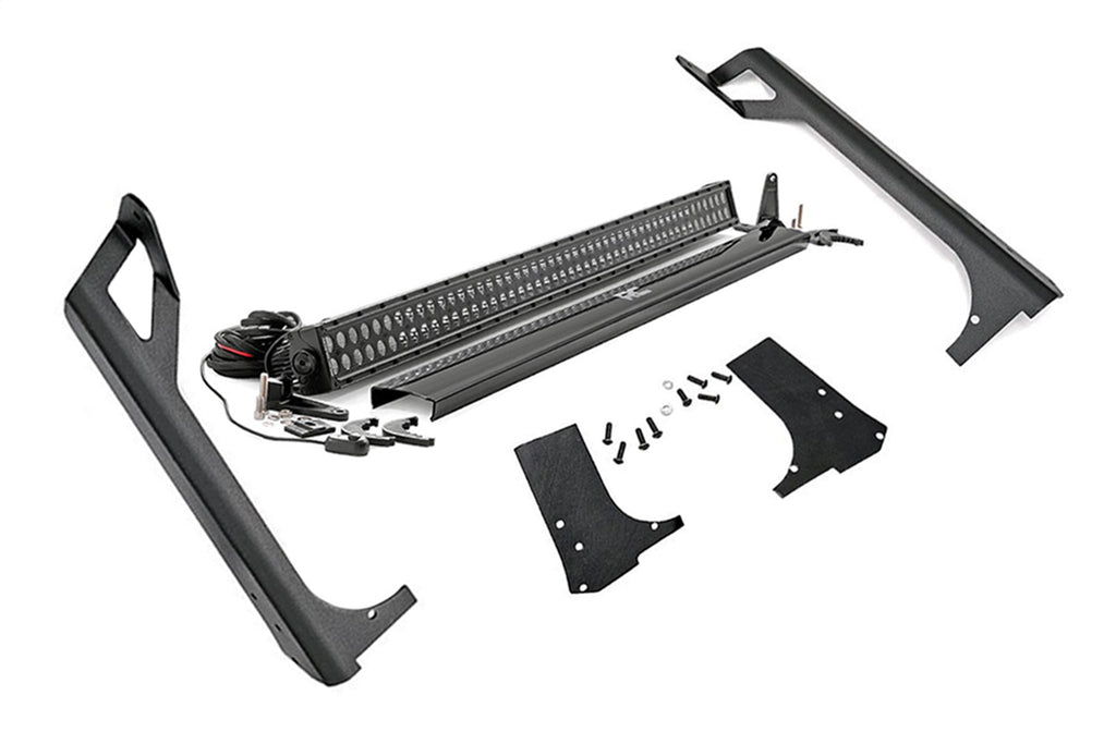 Rough Country 70503BL LED Light Bar Windshield Mounting Brackets for Select Jeep TJ, Jeep Wrangler