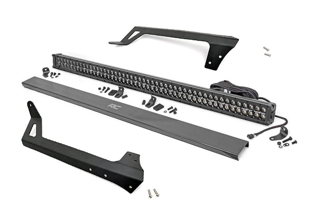 Rough Country 70504BLDRLA LED Light Bar Windshield Mounting Brackets for Select Jeep Wrangler, Jeep Wrangler JK