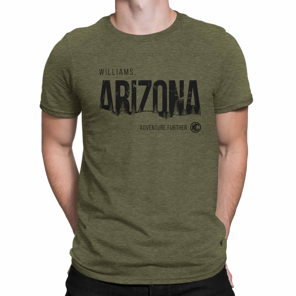 KC HiLiTES 70558 KC T-Shirt KC Williams Arizona Graphic Military Green 5X-Large
