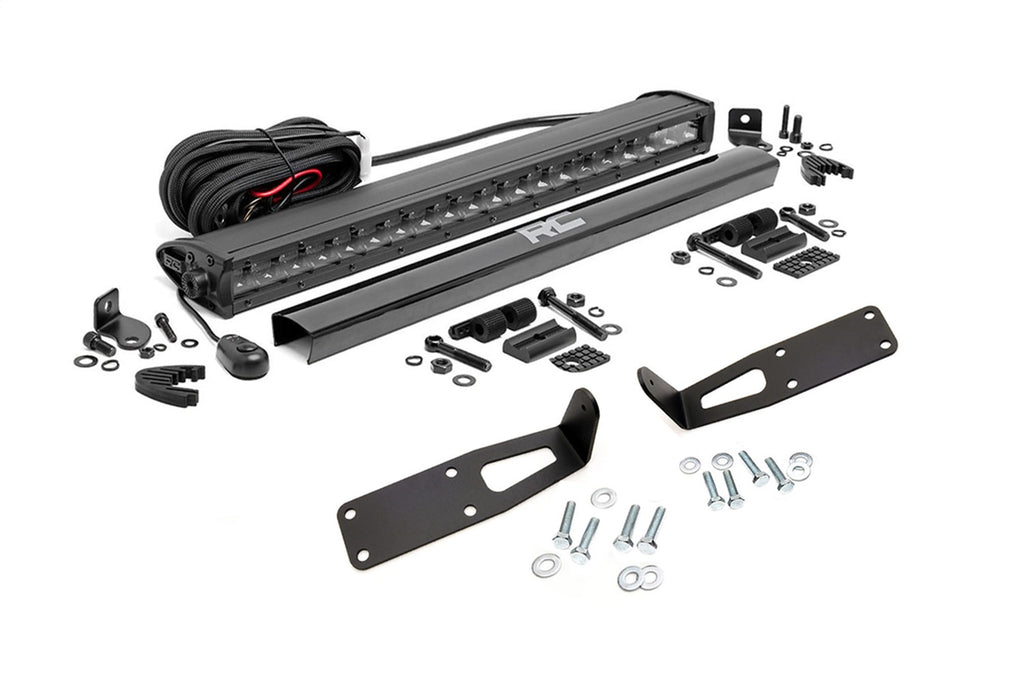 Rough Country 70568BL LED Light Bar Bumper Mounting Brackets for Select Ram 2500, Ram
