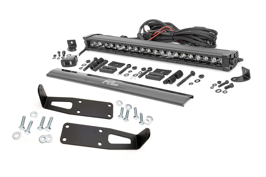 Rough Country 70568BLDRL LED Light Bar Bumper Mounting Brackets for Select Ram 2500, Ram