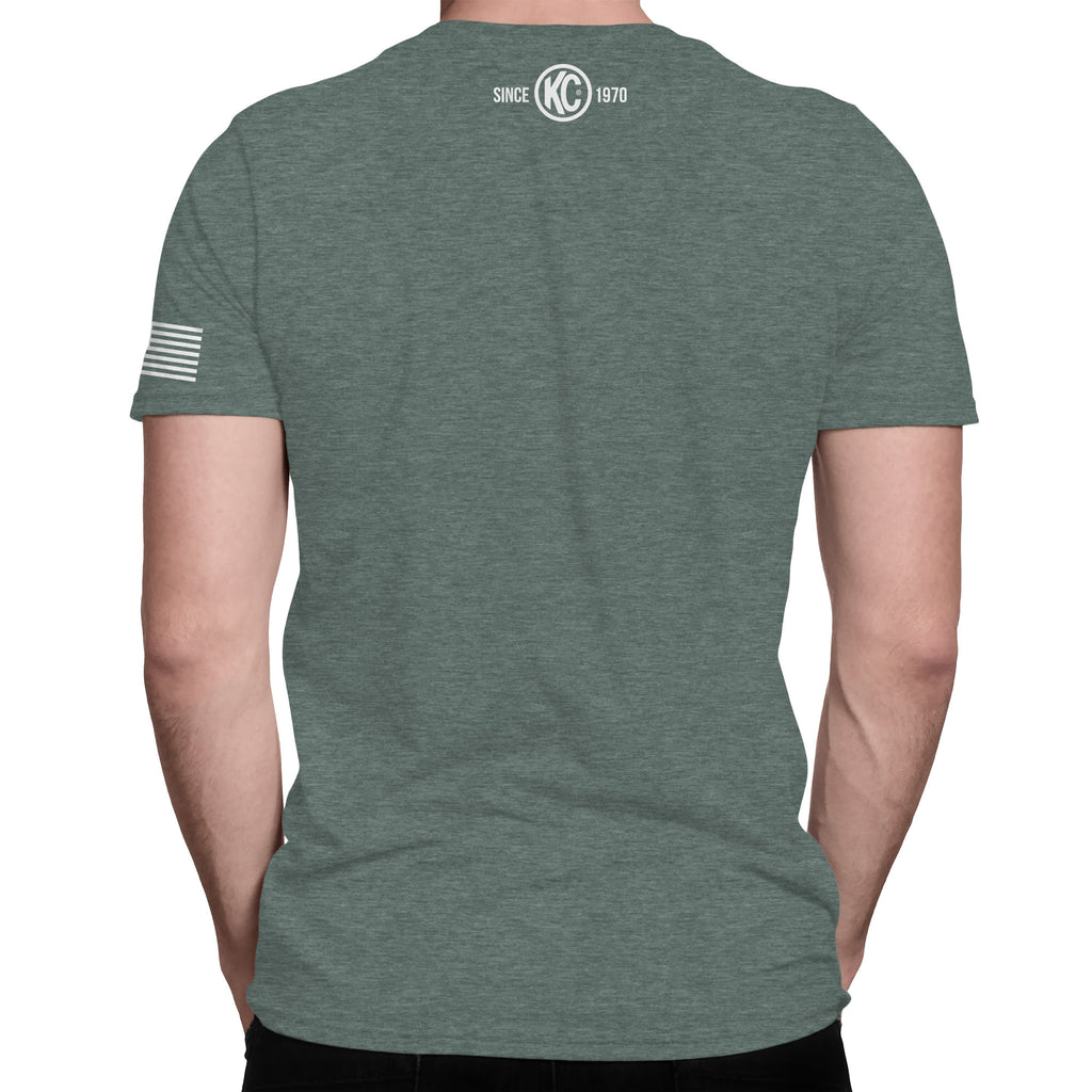 KC HiLiTES 70588 KC T-Shirt KC Eat Sleep Camp Repeat Graphic Pine Green 3X-Large