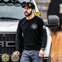 Load image into Gallery viewer, KC HiLiTES 70594 KC T-Shirt Long Sleeve Trailblazer Defy Limits Camping Graphic Black 2X-Large