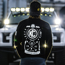 Load image into Gallery viewer, KC HiLiTES 70594 KC T-Shirt Long Sleeve Trailblazer Defy Limits Camping Graphic Black 2X-Large