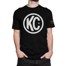 Load image into Gallery viewer, KC HiLiTES 70609 KC Classic White Logo Tee Shirt - Black - X-Large