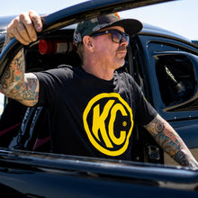 Load image into Gallery viewer, KC HiLiTES 70617 KC Classic Yellow Logo Tee Shirt - Black - 3X-Large