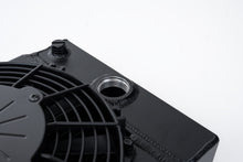 Load image into Gallery viewer, CSF Cooling - Racing &amp; High Performance Division 7065B The KING Cooler - Ultimate Drag Race Radiator w/ SPAL Fan &amp; Mounting Kit - Black