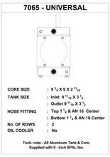Load image into Gallery viewer, CSF Cooling - Racing &amp; High Performance Division 7065 The KING Cooler - Ultimate Drag Race Radiator w/ SPAL Fan &amp; Mounting Kit