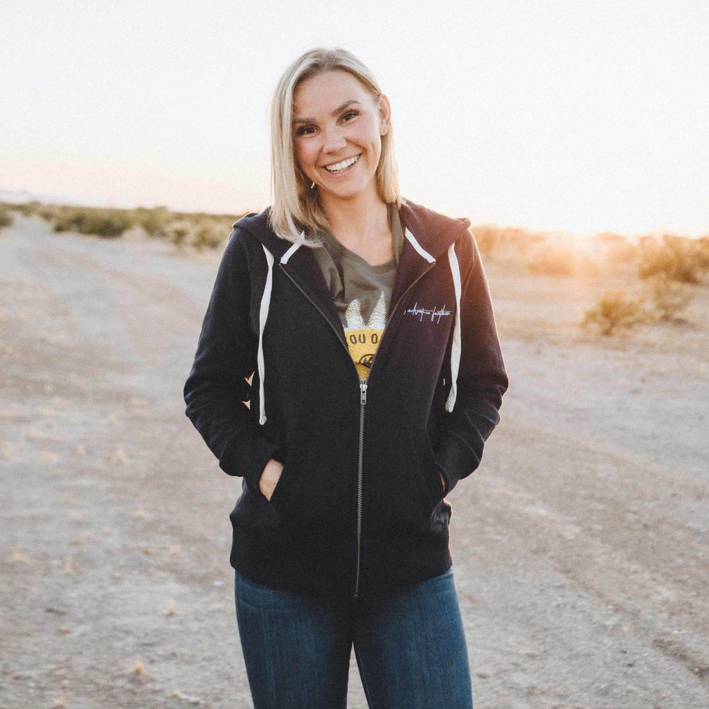 KC HiLiTES 70660 KC Women's Weekender Zip-Up Hoodie - Navy - Medium