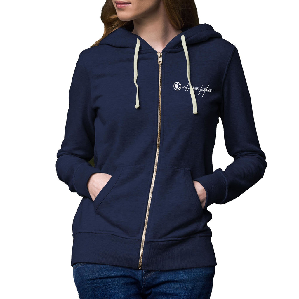KC HiLiTES 70663 KC Women's Weekender Zip-Up Hoodie - Navy - 2X-Large