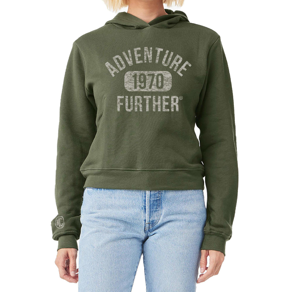 KC HiLiTES 70665 KC Women's Collegiate Adventurer Mid-Length Hoodie - Green - Medium
