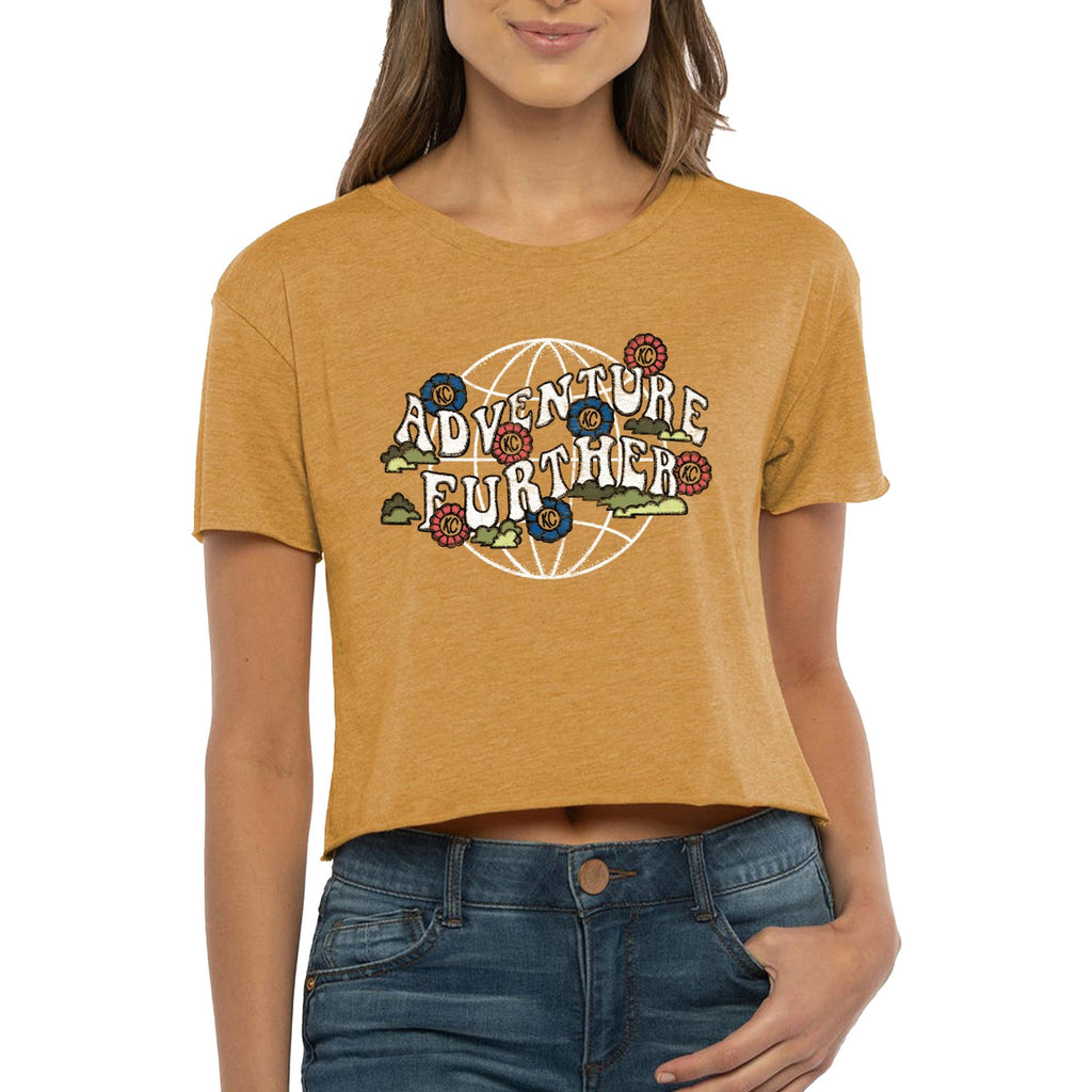 KC HiLiTES 70670 KC Women's Bloom Retro Crop Top - Gold - Medium