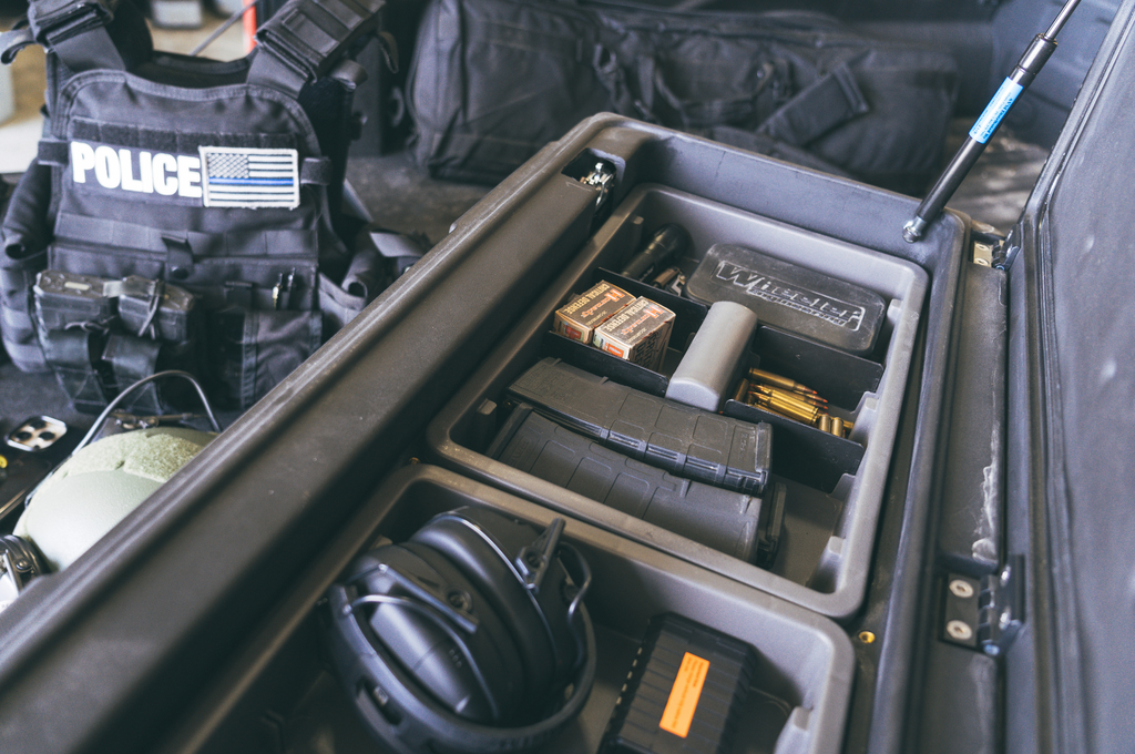 DU-HA 70673 DÜHA Squad Box w/Bracket - Interior / Exterior Portable Storage + Gun Case/Rack