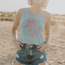Load image into Gallery viewer, KC HiLiTES 70685 KC Women's Island Dreams Crop Tank - Stonewash Denim - Large