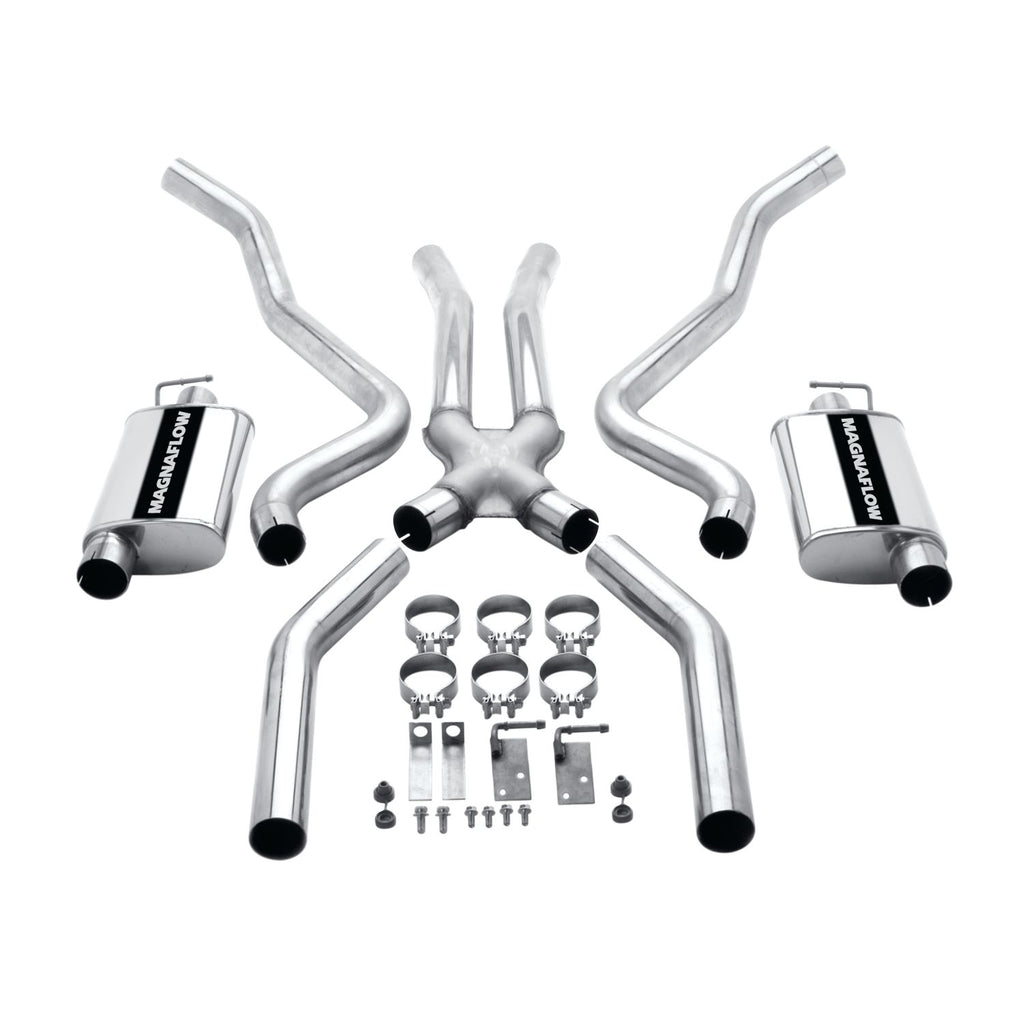 7072-ChallengerBarracuda-Street-Series-Crossmemberback-Exhaust-System