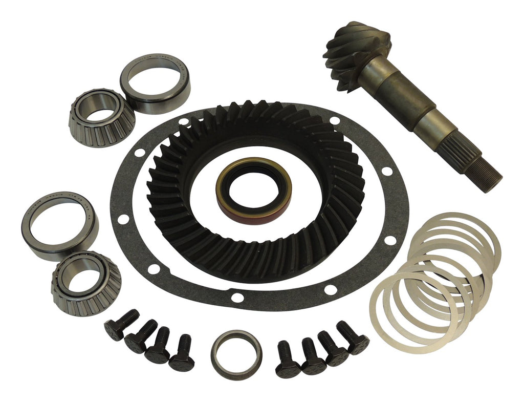 Crown Automotive Jeep Replacement 7072445X Ring & Pinion Kit for Select Jeep TJ, YJ, XJ, MJ, ZJ, w/ D35 Rear, 4.56 Ratio
