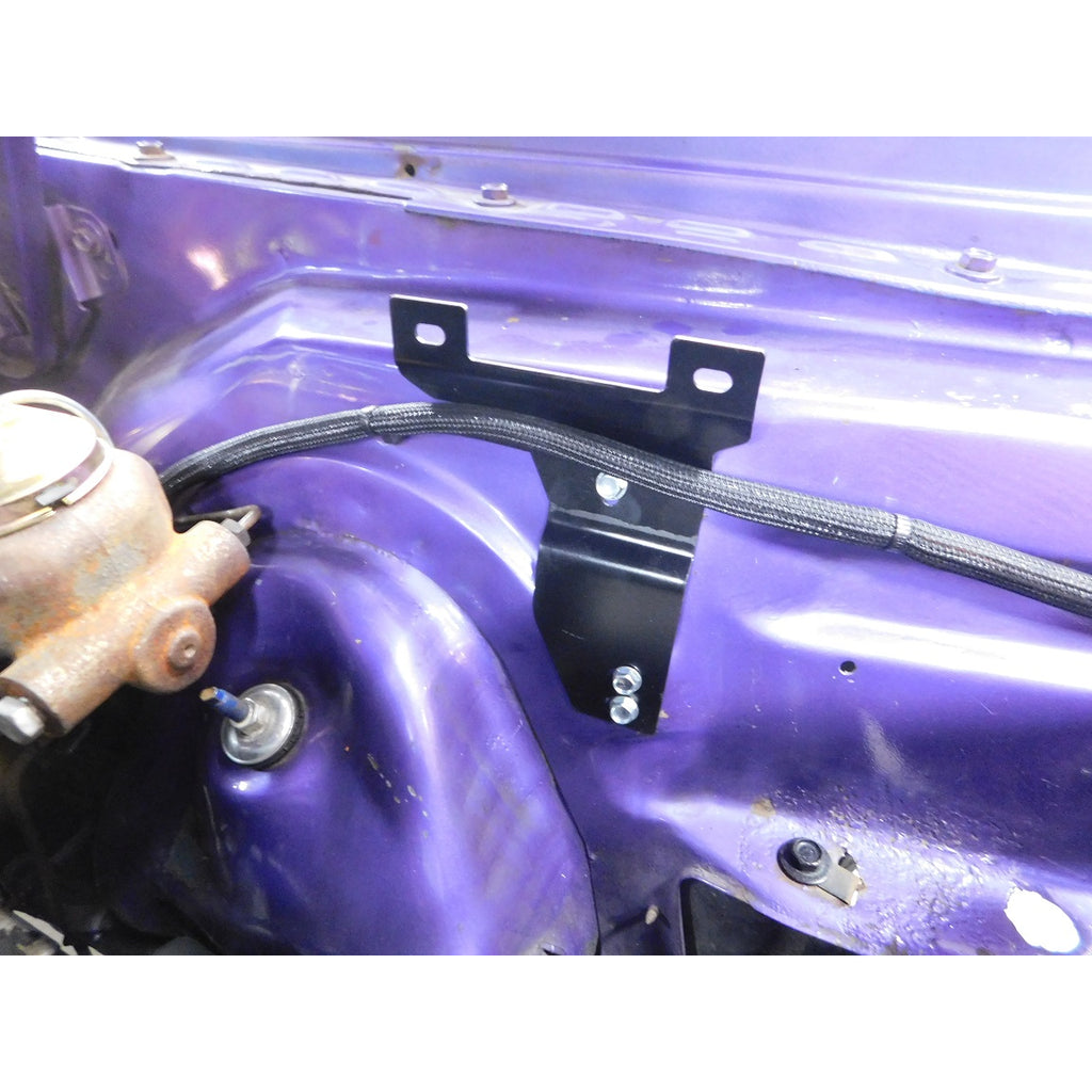 7074-ChallengerBarracuda-Blackheart-Power-Steering-Remote-Reservoir-Bracket