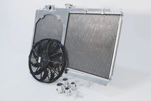Load image into Gallery viewer, CSF Cooling - Racing &amp; High Performance Division 7075 Mitsubishi Evo 7/8/9 Full Size Slim All-Aluminum Radiator w/ 12in SPAL Fan for Select Mitsubishi Lancer