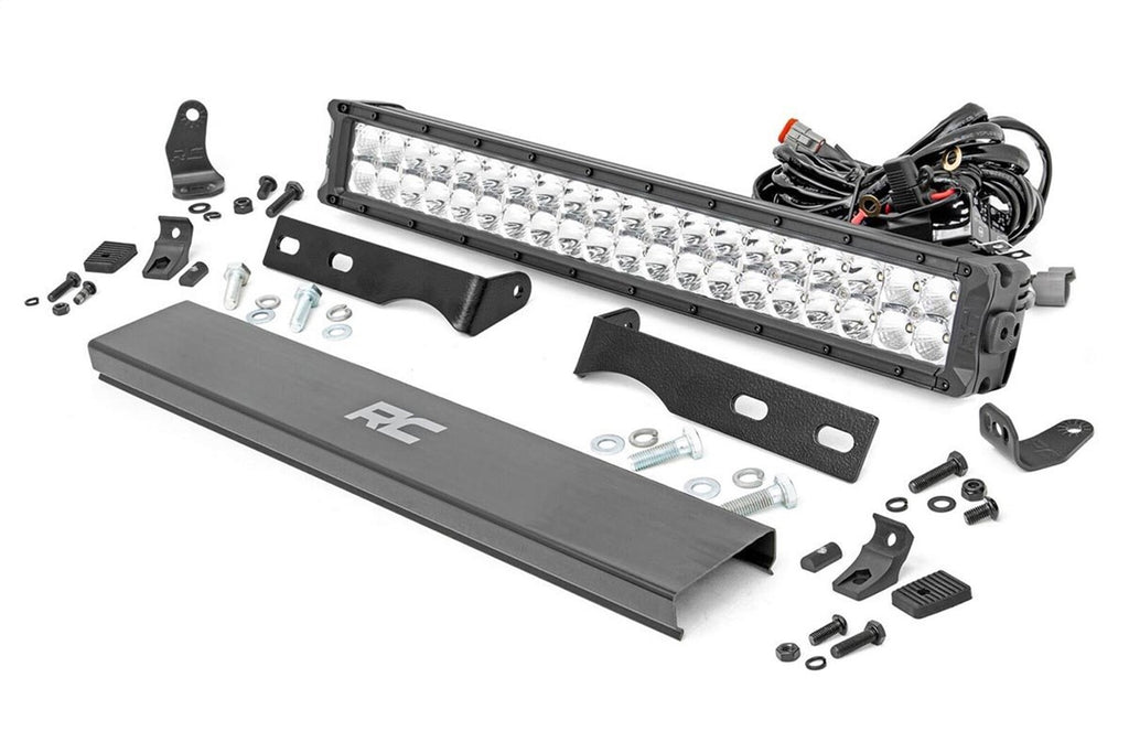 Rough Country 70775 Hidden Bumper Chrome Series LED Light Bar Kit for Select Jeep Grand Cherokee