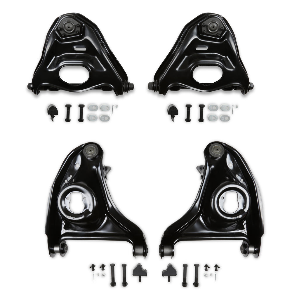 7081-CamaroFirebird-Rekudo-Front-Control-Arm-Set-Upper--Lower-Black
