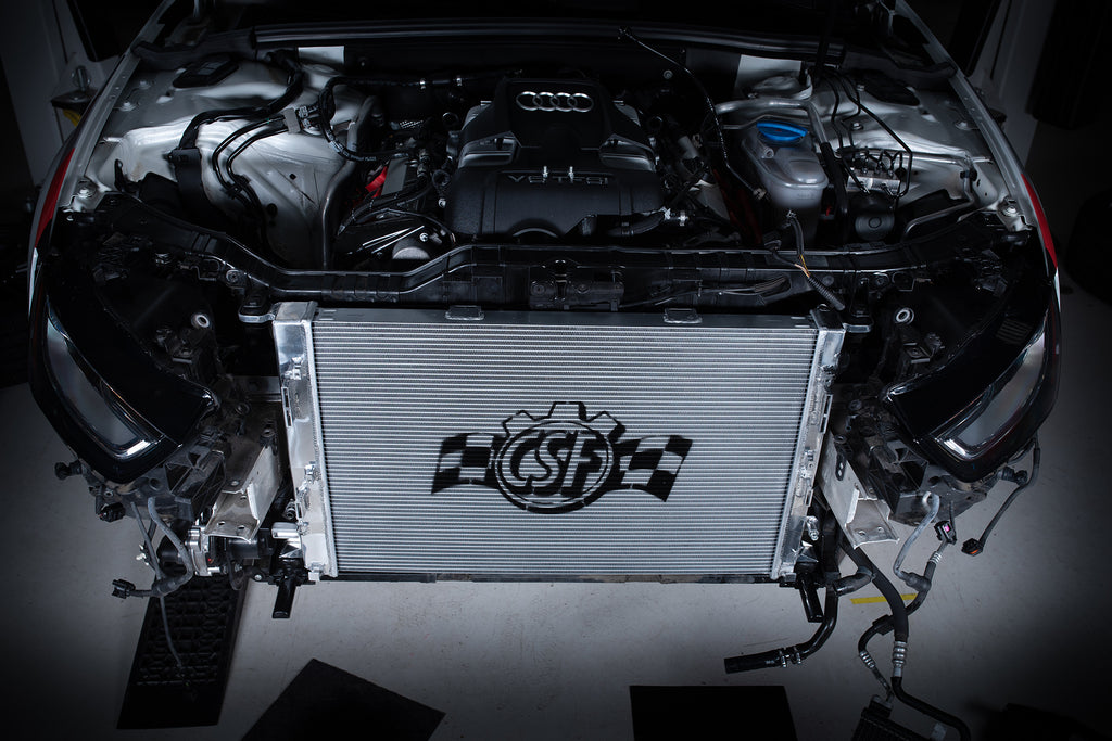 CSF Cooling - Racing & High Performance Division 7091 Audi B8 S4/S5 & 3.0L/3.2L Audi Models High-Performance All-Aluminum Radiator for Select Audi A4 Quattro, Audi A5, Audi A5 Quattro, Audi A6, Audi A6 Quattro, Audi A7 Quattro, Audi Q5, Audi S4, Audi S5,
