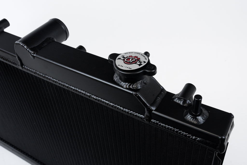 CSF Cooling - Racing & High Performance Division 7094B 08-14 Subaru WRX / STI / 15-21 WRX 1-Row 31mm High-Performance Radiator - Black for Select Subaru Crosstrek, Subaru Forester, Subaru Impreza, Subaru Legacy, Subaru Outback, Subaru WRX, Subaru WRX STI