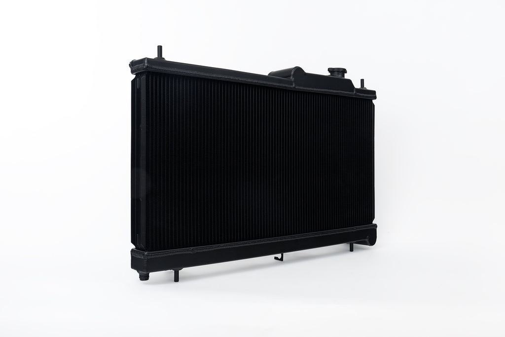 CSF Cooling - Racing & High Performance Division 7095B 08-14 Subaru WRX / STI / 15-21 Subaru WRX 2-Row 42mm Race-Spec Radiator - Black for Select Subaru Crosstrek, Subaru Forester, Subaru Impreza, Subaru Legacy, Subaru Outback, Subaru WRX, Subaru WRX STI