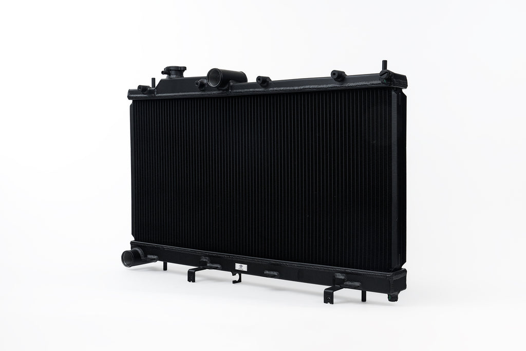 CSF Cooling - Racing & High Performance Division 7095B 08-14 Subaru WRX / STI / 15-21 Subaru WRX 2-Row 42mm Race-Spec Radiator - Black for Select Subaru Crosstrek, Subaru Forester, Subaru Impreza, Subaru Legacy, Subaru Outback, Subaru WRX, Subaru WRX STI