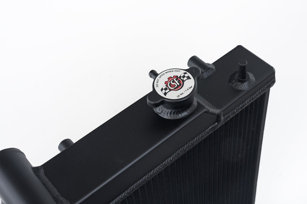 CSF Cooling - Racing & High Performance Division 7095B 08-14 Subaru WRX / STI / 15-21 Subaru WRX 2-Row 42mm Race-Spec Radiator - Black for Select Subaru Crosstrek, Subaru Forester, Subaru Impreza, Subaru Legacy, Subaru Outback, Subaru WRX, Subaru WRX STI